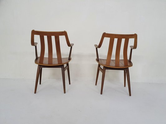 Teak Armchairs, Netherlands, 1960s, Set of 2-ZO-1295103