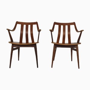 Teak Armchairs, Netherlands, 1960s, Set of 2-ZO-1295103