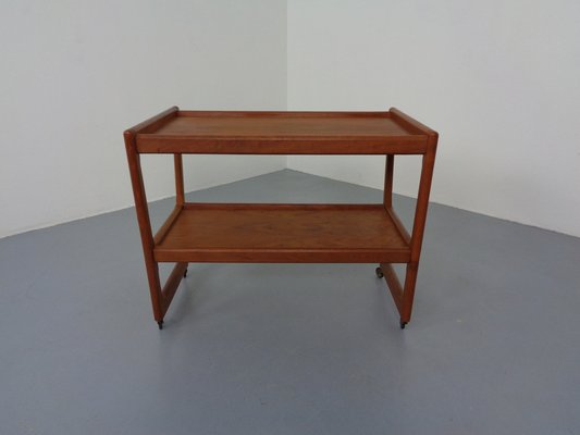 Teak Bar Cart by Holger Georg Jensen for Kubus, Denmark, 1960s-RDW-1357463