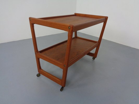 Teak Bar Cart by Holger Georg Jensen for Kubus, Denmark, 1960s-RDW-1357463