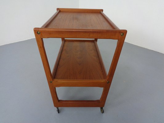 Teak Bar Cart by Holger Georg Jensen for Kubus, Denmark, 1960s-RDW-1357463