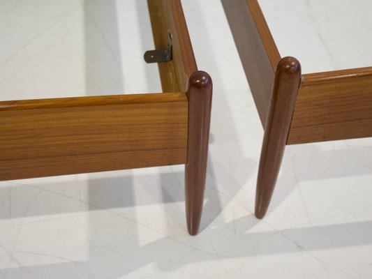 Teak Bed Frames by Børge Mogensen, 1950s, Set of 2-ZYF-635736