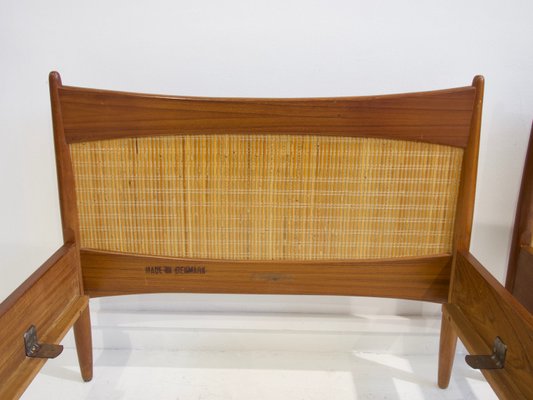 Teak Bed Frames by Børge Mogensen, 1950s, Set of 2-ZYF-635736