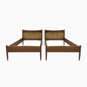 Teak Bed Frames by Børge Mogensen, 1950s, Set of 2-ZYF-635736