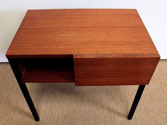 Teak Bedside or End Tables in the Style of Minvielle, 1960s, Set of 2-RVK-953840