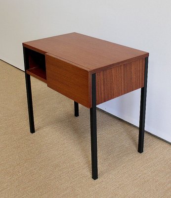 Teak Bedside or End Tables in the Style of Minvielle, 1960s, Set of 2-RVK-953840