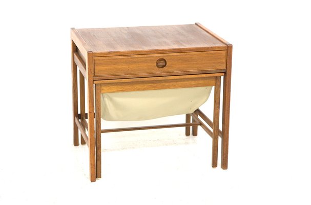 Teak Bedside Table from Alberts Tibro, Sweden, 1950s-GEK-1783621