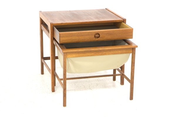 Teak Bedside Table from Alberts Tibro, Sweden, 1950s-GEK-1783621