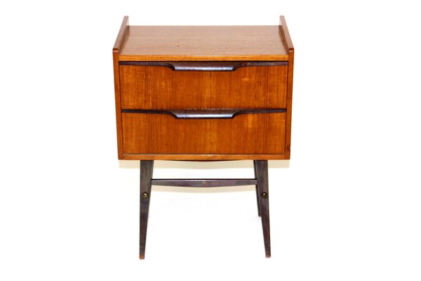 Teak Bedside Table, Sweden, 1950s-GEK-1248696