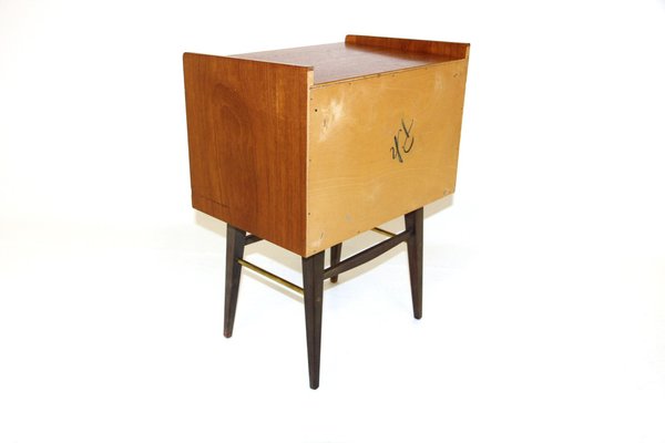 Teak Bedside Table, Sweden, 1950s-GEK-1248696