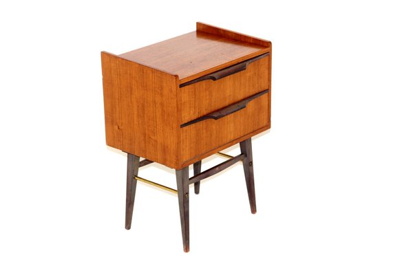 Teak Bedside Table, Sweden, 1950s-GEK-1248696