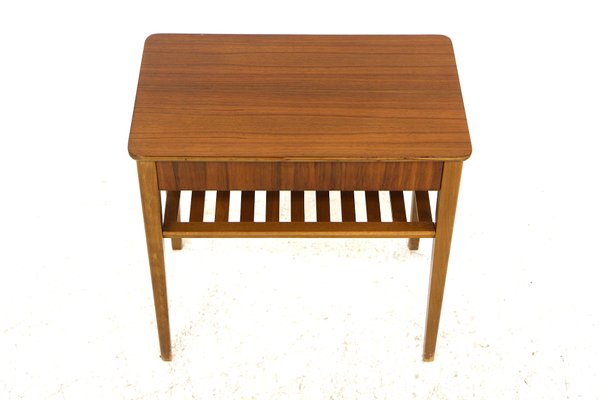 Teak Bedside Table, Sweden, 1960s-GEK-1424576