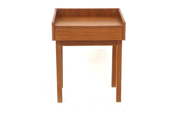 Teak Bedside Table, Sweden, 1960s-GEK-1409525