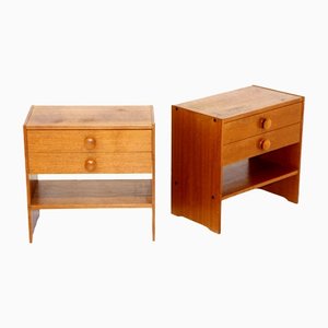 Teak Bedside Tables, Sweden, 1970s, Set of 2-GEK-1326005