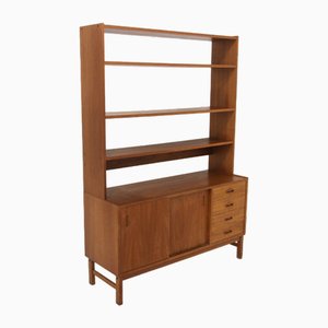 Teak Bookcase Chest of Drawers, Sweden, 1960s-GEK-2043073