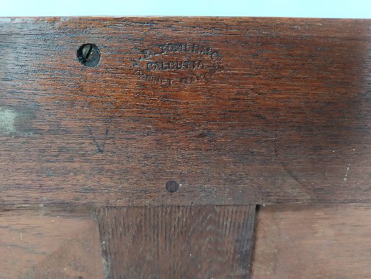 Teak Bookshelf with Compass Leg, 1950s-EAD-1777989