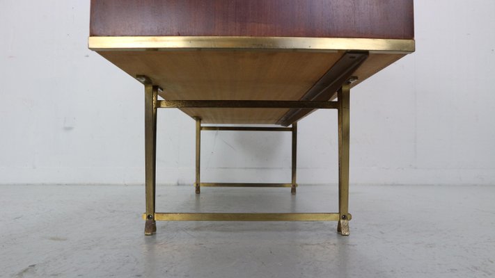 Teak & Brass Sideboard by William Watting for Fristho, Denmark, 1950s-DT-2026140