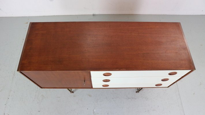 Teak & Brass Sideboard by William Watting for Fristho, Denmark, 1950s-DT-2026140