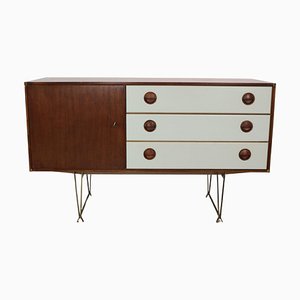 Teak & Brass Sideboard by William Watting for Fristho, Denmark, 1950s-DT-2026140