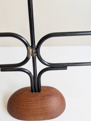 Teak Candleholder from Lüthje, Denmark, 1960s-BLG-2042194