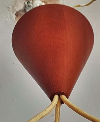 Teak Cascade Lamp by Ib Fabiansen for Fog & Mørup, Denmark, 1960s-POM-1178012