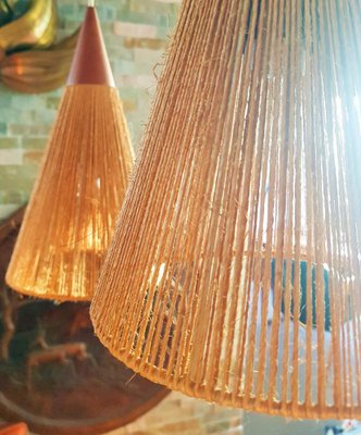 Teak Cascade Lamp by Ib Fabiansen for Fog & Mørup, Denmark, 1960s-POM-1178012