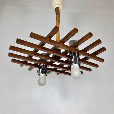 Teak Ceiling Light from Esperia, Italy, 1960s-LYQ-1171779