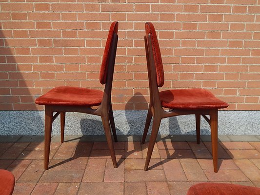 Teak Chairs, 1960s, Set of 4-JHL-989364