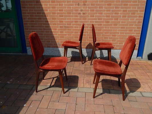 Teak Chairs, 1960s, Set of 4-JHL-989364