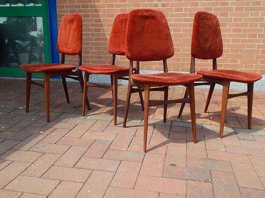 Teak Chairs, 1960s, Set of 4-JHL-989364