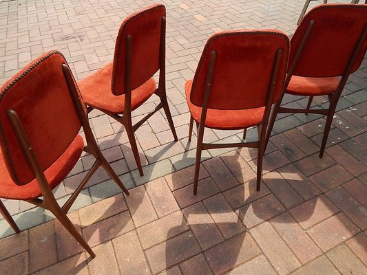 Teak Chairs, 1960s, Set of 4-JHL-989364