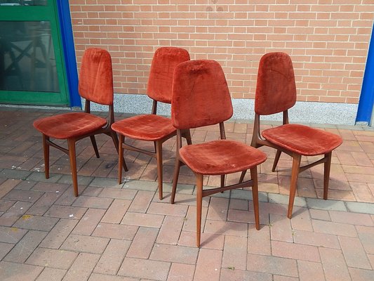 Teak Chairs, 1960s, Set of 4-JHL-989364