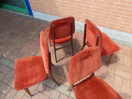 Teak Chairs, 1960s, Set of 4-JHL-989364