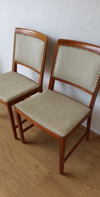 Teak Chairs by Bertile Fridhags for Bodaforrs, 1970s, Set of 2-ZEF-1735295