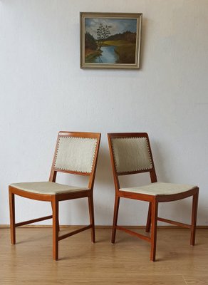 Teak Chairs by Bertile Fridhags for Bodaforrs, 1970s, Set of 2-ZEF-1735295