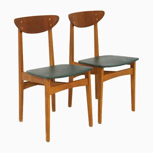 Teak Chairs, Denmark, 1960s, Set of 2-GEK-1374708