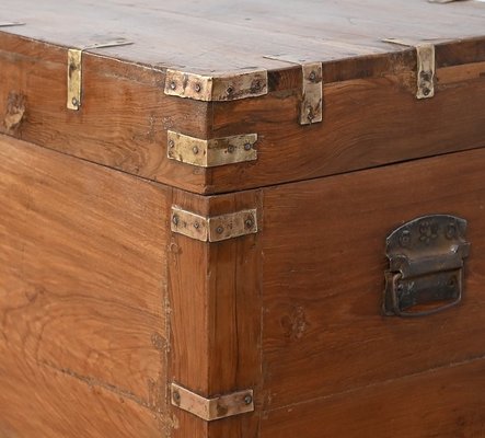 Teak Chest, Late 19th Century-RVK-1745930