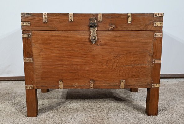 Teak Chest, Late 19th Century-RVK-1745930