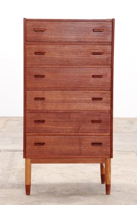 Teak Chest of Drawers by Poul Volther by Munch Mobler, Denmark, 1960s-EZZ-1767561