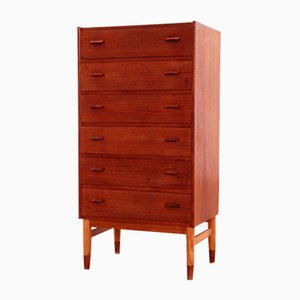 Teak Chest of Drawers by Poul Volther by Munch Mobler, Denmark, 1960s-EZZ-1767561