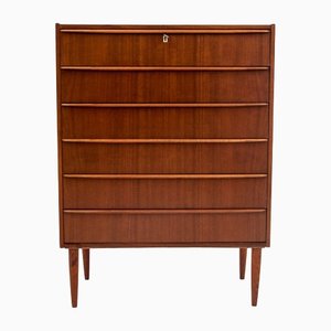 Teak Chest of Drawers, Denmark, 1960s-BXB-1412113