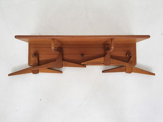 Teak Coat Rack by Aksel Kjersgaard for Vildbjerg Mobelfabrik, Denmark, 1960s-ZO-961600