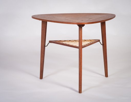 Teak Coffee Table by Holger Georg Jensen for Haslev Møbelsnedkeri, Denmark, 1960s-ZGQ-1734671