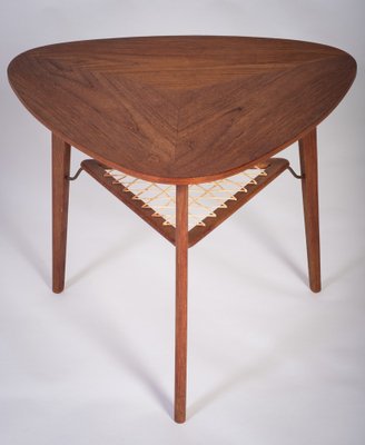 Teak Coffee Table by Holger Georg Jensen for Haslev Møbelsnedkeri, Denmark, 1960s-ZGQ-1734671