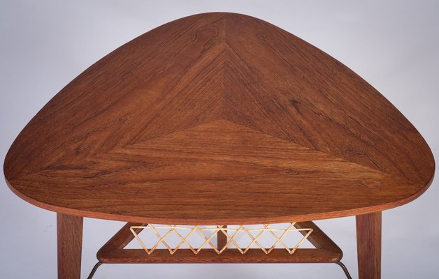 Teak Coffee Table by Holger Georg Jensen for Haslev Møbelsnedkeri, Denmark, 1960s-ZGQ-1734671