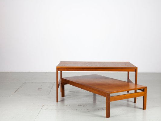 Teak Coffee Table by Ole Gjerløv-Knudsen & Torben Lind for France & Søn, Denmark, 1960s-AA-1314134