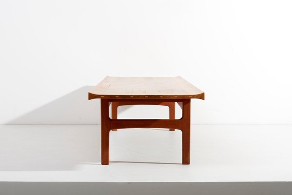 Teak Coffee Table by Tove & Edvard Kindt-Larsen for France & Son, Denmark, 1950s-SFD-1323292