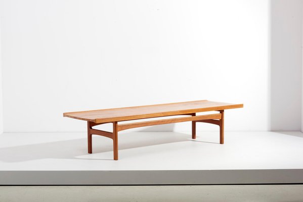 Teak Coffee Table by Tove & Edvard Kindt-Larsen for France & Son, Denmark, 1950s-SFD-1323292