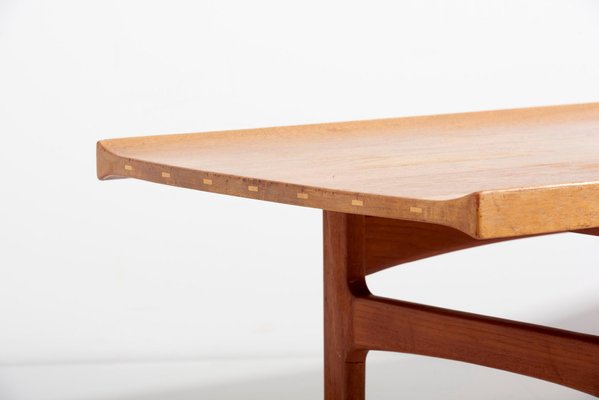 Teak Coffee Table by Tove & Edvard Kindt-Larsen for France & Son, Denmark, 1950s-SFD-1323292