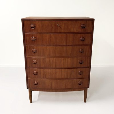 Teak Danish Chest of Drawers with 6 Drawers, 1960s-ZT-2040659